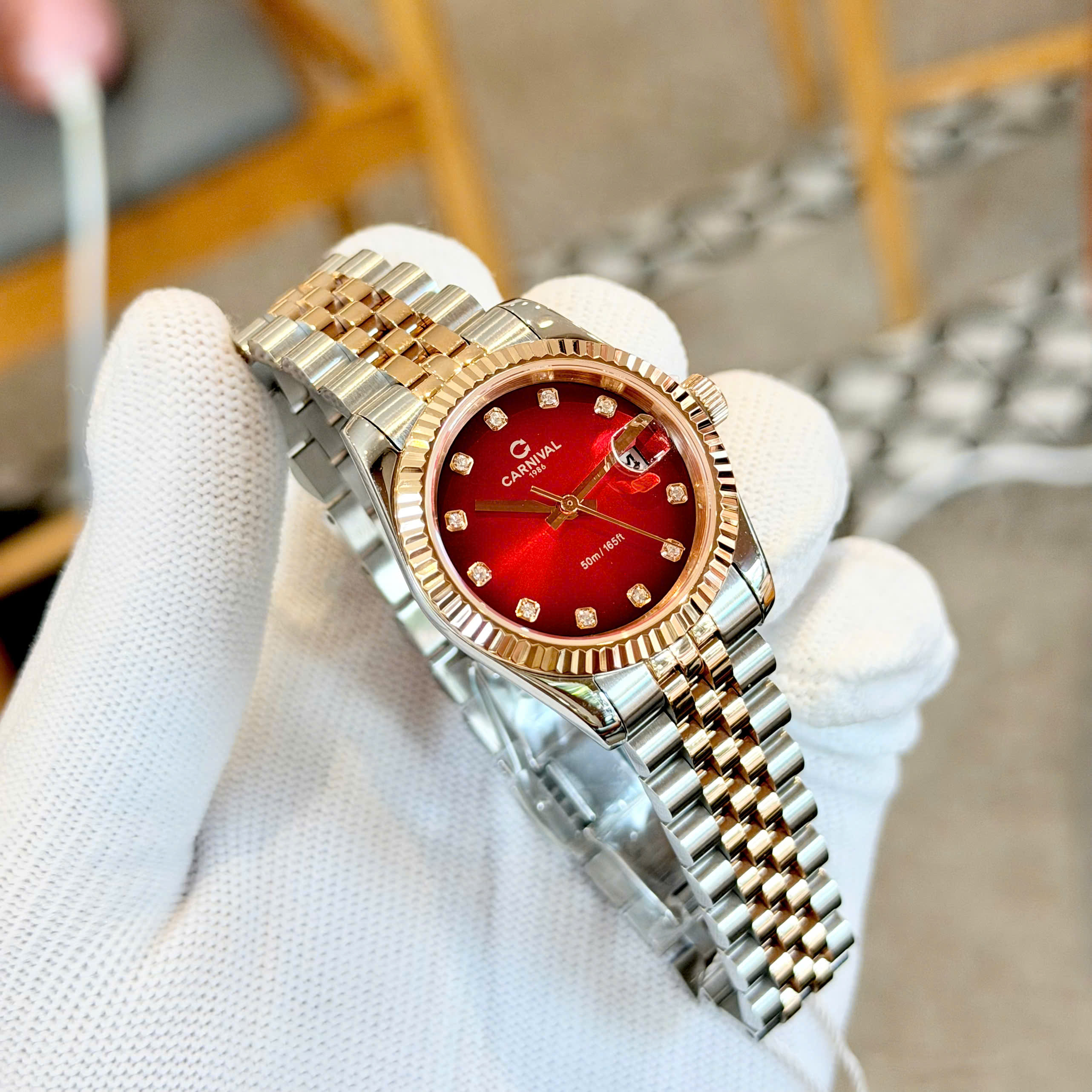 Đồng Hồ Nữ Carnival 8250L Automatic – Size 31mm, Máy Automatic